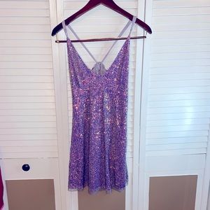 Free people purple sequin dress 💜